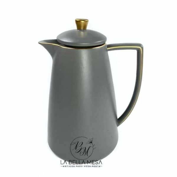 Garrafa Térmica Porcelana Cinza Fosca – 980 mL