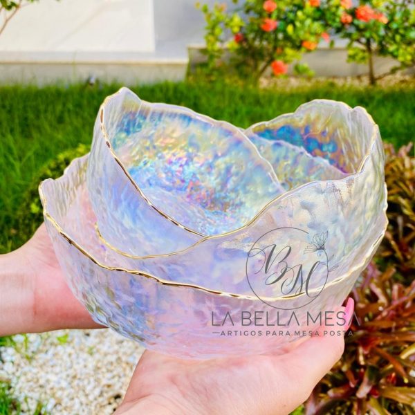 Bowl Edgey Ouro Furta-cor – M