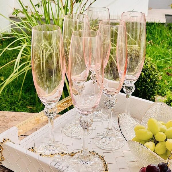 Taça Champagne Rosé Elisa 220mL