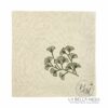 Guardanapo Linho Bege Bordado Folhagem I - 40x40 cm - Image 9