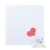 Guardanapo Linho Bordado Heart Rosé - 40 x 40 cm - Image 4