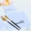 foto Guardanapo Linho Bordado Bon Appetit ×