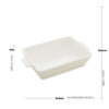 Travessa Refratária Porcelana Branca 33,5 x 20,5 cm - Image 5