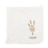 Guardanapo Linho Branco Elite Bordado Lavanda 45 x 45 cm - Imagem 5