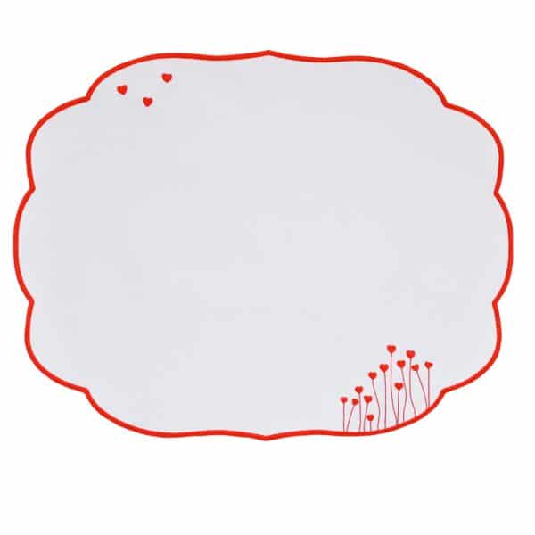 Jogo Americano Bordado Broto de Amor