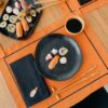 jogo americano oriental orange impermeavel