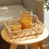 bandeja retangular rattan