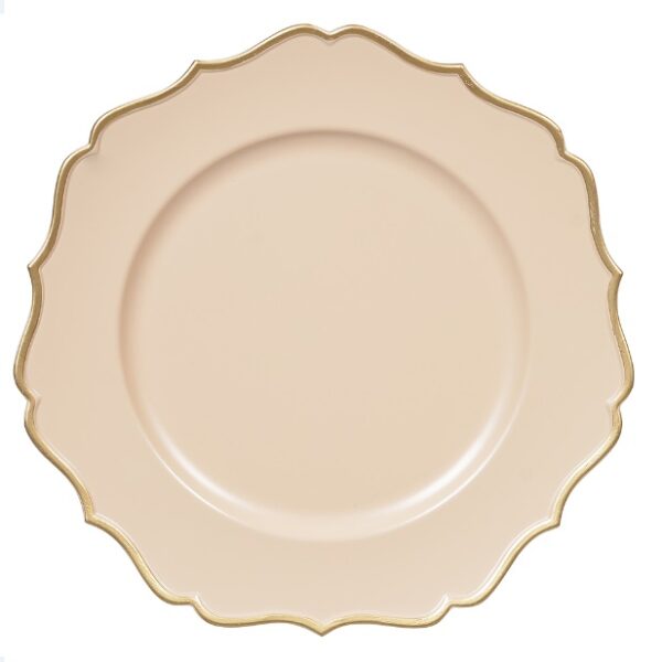 Sousplat Provence Bege Dourado