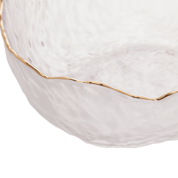 Bowl Cristal Martelado Borda Dourada Edgey 13 cm - Image 5