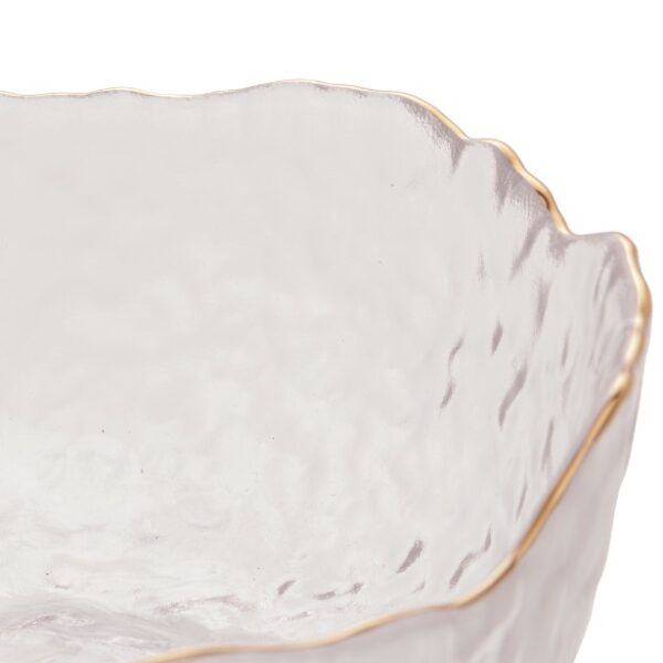 Bowl Cristal Martelado Borda Dourada Edgey 16,5 cm - Image 4