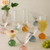 Kit 04 Pçs Taça Vidro Coloré 220 mL - Imagem 2