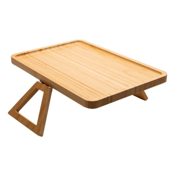 Bandeja Retangular Bambu Dobrável 33cm
