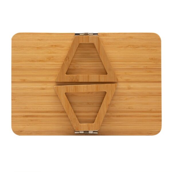 Bandeja Retangular Bambu Dobrável 33cm