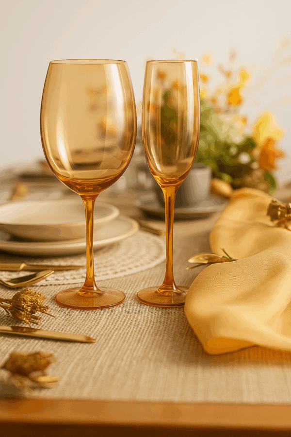 Taça de Espumante Gourmet Âmbar Metalizado  200ml - Image 2