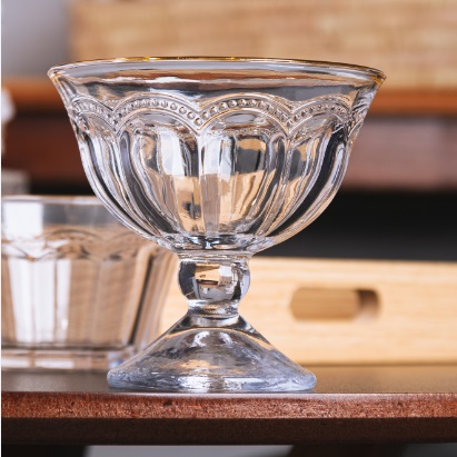 Taça de Sobremesa Belle Dourado 180mL