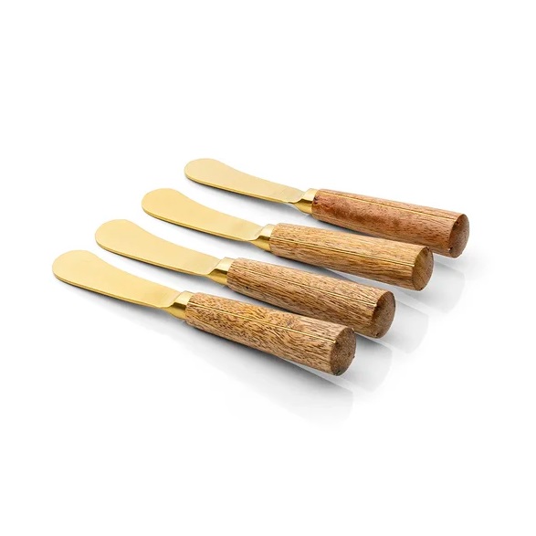 Kit 04 Pçs Espátula Madeira Goldwood