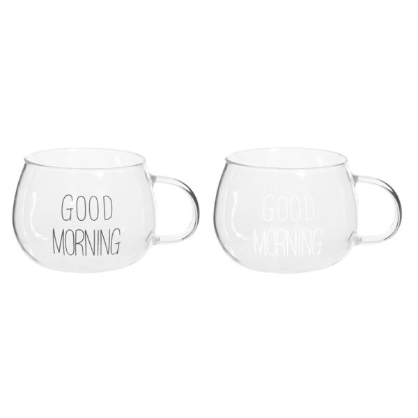 Duo Canecas Good Morning Vidro – 400mL