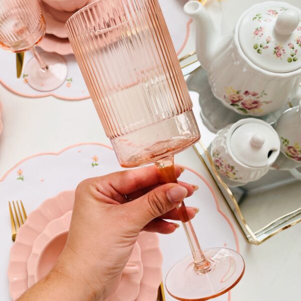 Taça Vidro Aurora Rosé 420 mL