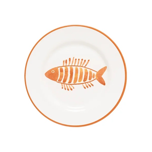 Prato Sobremesa Náutico Peixe Laranja 21 cm