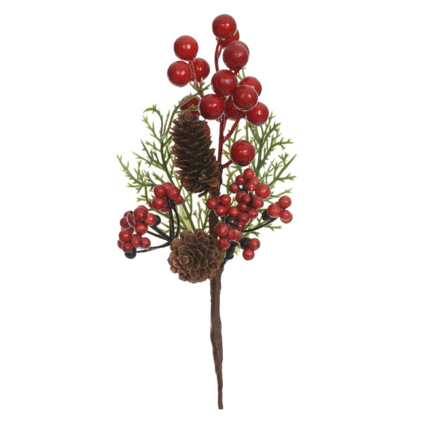 Pic Natalino Berry Pinha Vermelho 20 cm
