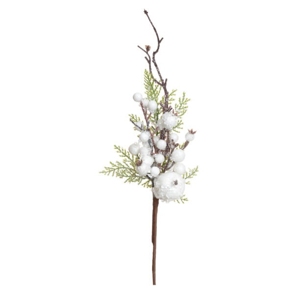 Pic Natalino Berry Açucarado Branco 35 cm